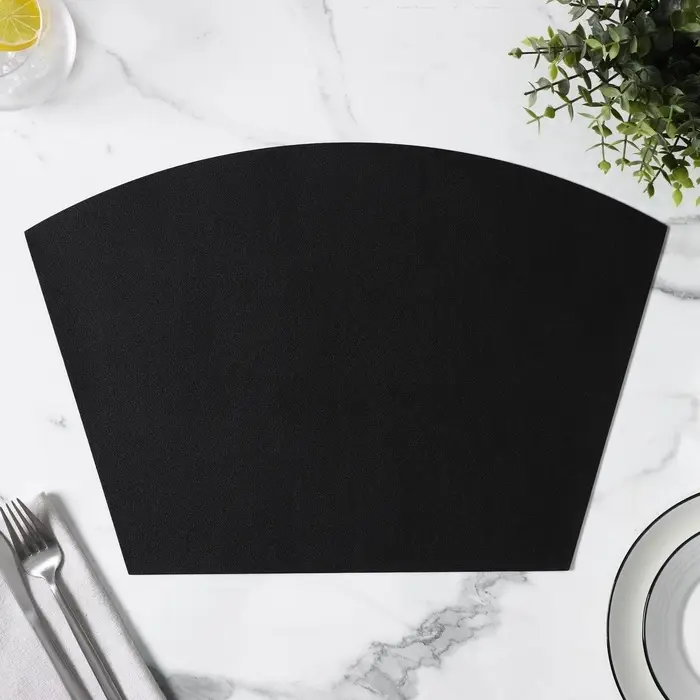 Салфетка сервировочная на стол &laquo;Тэм&raquo;, 30&times;44 см, чёрная