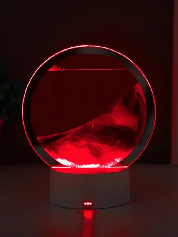 Светильник настольный СТАРТ Sands, LED, 10 Вт, USB, 16&times;16&times;20 см, 3хAA, серый