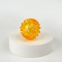 Массажёр для рук и ног, d=3.5 см, 2 кольца, жёлтый
