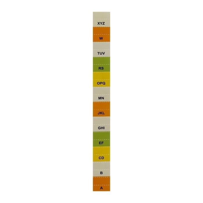 Папка для бумаги А4 пластиковая Calligrata, 12 отделений, бежевая