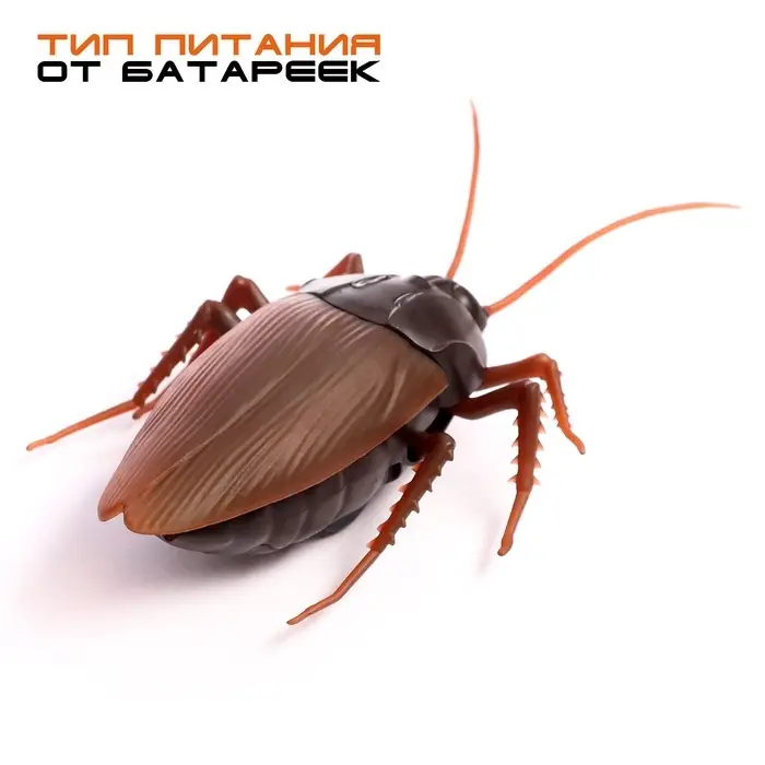 Жук радиоуправляемый &laquo;Таракан&raquo;, работает от батареек, свет