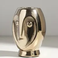 Подсвечник на 1 свечу &laquo;Сова Сипуха&raquo;, d=3.5 см, серебро, 9&times;8.5&times;12.5 см