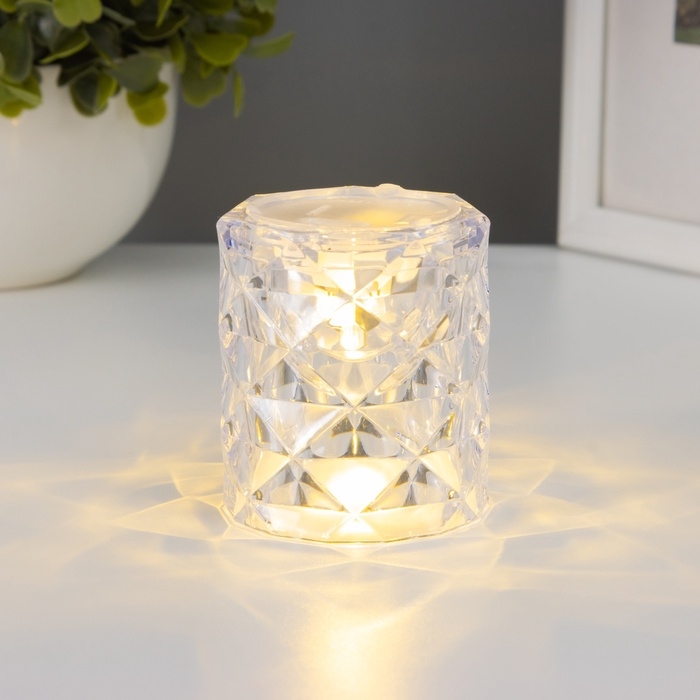 Ночник Ночник "Хрустальный бокал" LED 0.3Вт 4,9х4,9х5,5см
