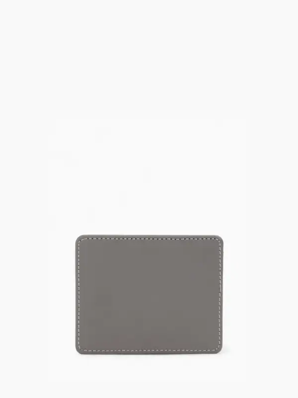 Картхолдер, на 3 карты, отделение для купюр, серый