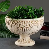 Вазон для цветов &laquo;Аравийский&raquo; 11 л, 39&times;28&times;39 см, шамот, бежевый