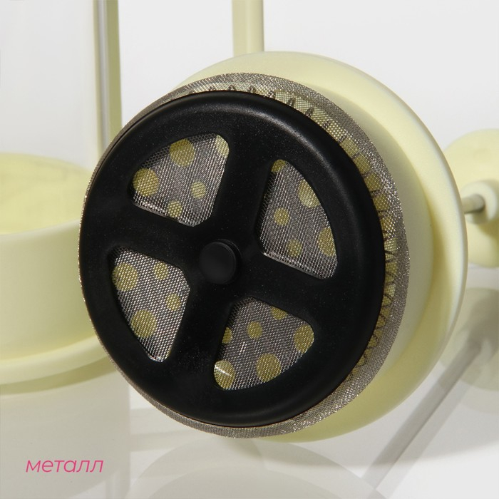 Чайник заварочный френч - пресс Доляна «Классика», 350 мл, стекло, цвет молочный Чайник заварочный френч - пресс Доляна «Классика», 350 мл, стекло, цвет молочный