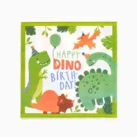 Салфетки бумажные &laquo;Dino birthday&raquo;, 33х33 см, 20 шт