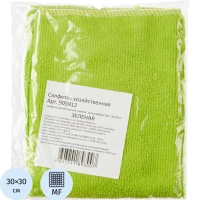 Салфетка хозяйственная универс. микрофибра 280 г. 30х30см зеленая
