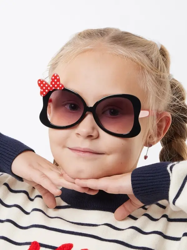 Очки солнцезащитные детские &laquo;OneSun. Бантик&raquo;, uv 400, линза 4.1&times;4.4 см, микс