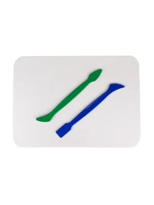 Доска для лепки А5 &laquo;Школьная&raquo;, 1000 мкм, пластик, 2 стека, белая