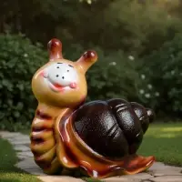 Садовая фигура из гипса &laquo;Улитка Улыбка&raquo;, 17&times;8&times;16 см