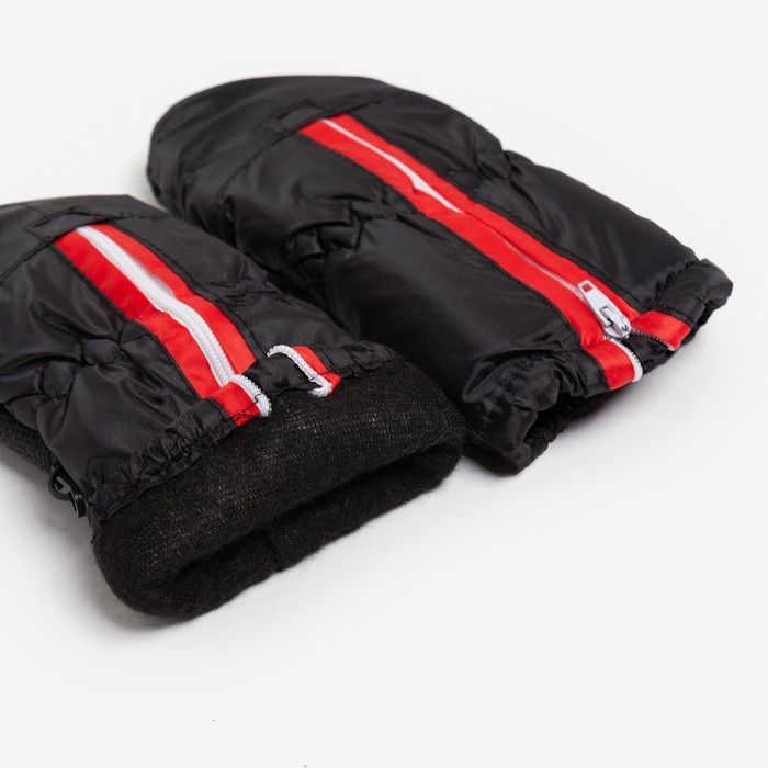 Варежки зимние детские MINAKU, цв.черный, р-р 16-17 (20 см) Варежки зимние детские MINAKU, цв.черный, р-р 16-17 (20 см)