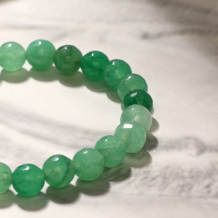 Браслет шар №8 гранёный «Нефрит», 5см Браслет шар №8 гранёный «Нефрит», 5см