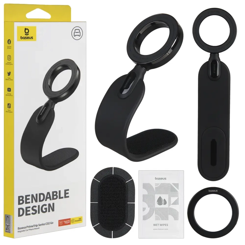 Автодержатель C02 Go C40169001113-00 магнитный Baseus черный