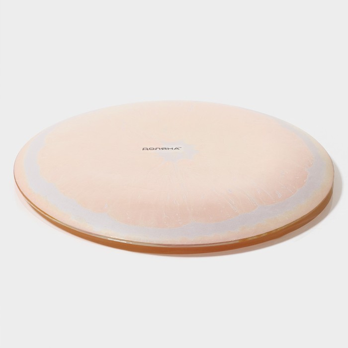 Набор тарелок стеклянных Доляна «Сочный апельсин», 19 предметов: 6 десертных тарелок, 6 обеденных тарелок, 6 мисок, салатник Набор тарелок стеклянных Доляна «Сочный апельсин», 19 предметов: 6 десертных тарелок, 6 обеденных тарелок, 6 мисок, салатник