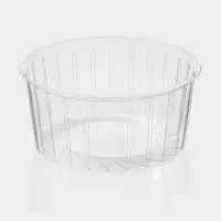 Крышка для тортницы пластиковая одноразовая, 25&times;13 см, внутренний 22&times;11.7 см, прозрачная