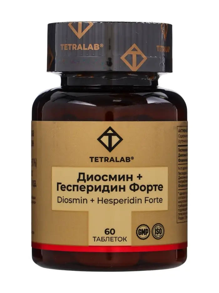 Диосмин + Гесперидин Форте Венотоник TETRALAB, таб №60 Диосмин + Гесперидин Форте Венотоник TETRALAB, таб №60