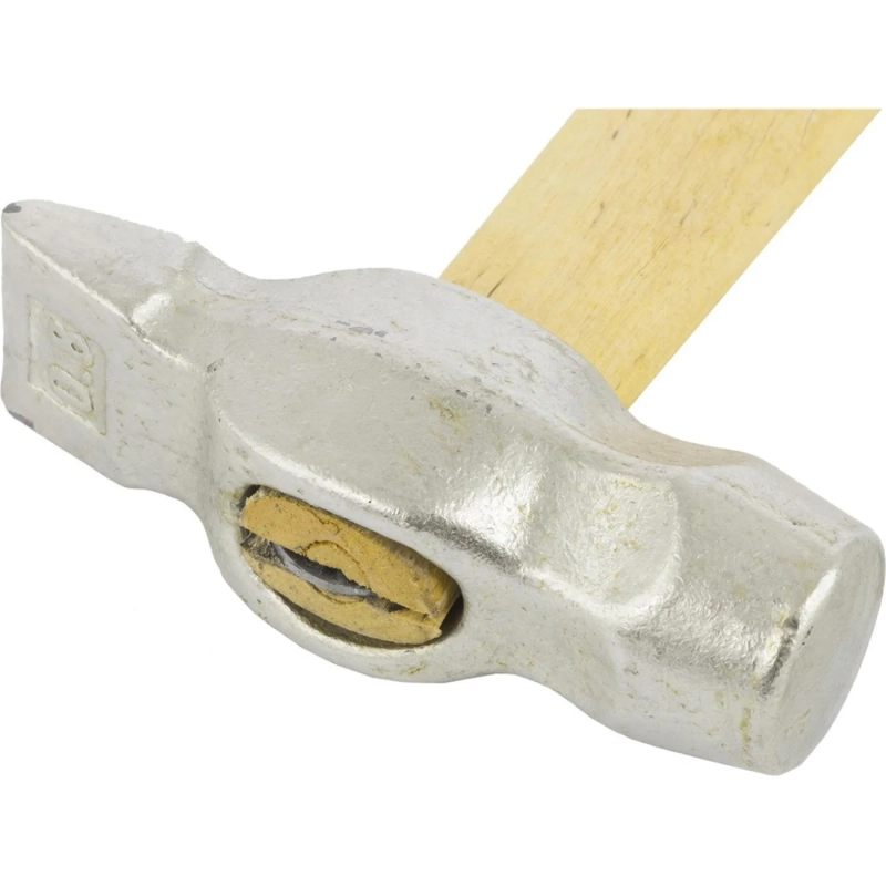 Молоток слесарный, 800 г, круглый боек, деревянная рукоятка (10243)