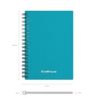 Тетрадь на спирали ErichKrause. Glance Vivid А6, 80 листов, в клетку, пластиковая обложка, блок офсет, МИКС