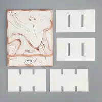 Коробка для конфет, кондитерская упаковка, 9 ячеек, «Мрамор», 14.5 х 14.5 х 3.5 см