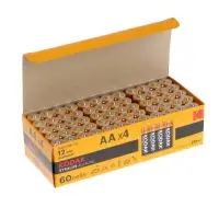 Батарейка алкалиновая Kodak Xtralife, AA, LR6-60BOX, 1.5 В, бокс, 60 шт.