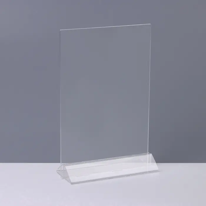 Тейбл тент А5, оргстекло 2 мм, 15&times;6.2&times;23 см