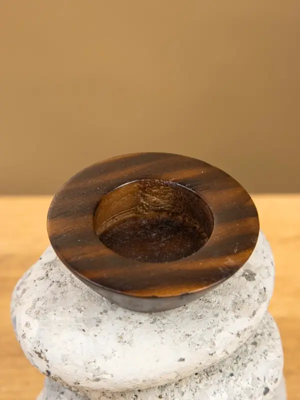 Подсвечник "Каменная башня" камень 10х10х13 см, цв. серый