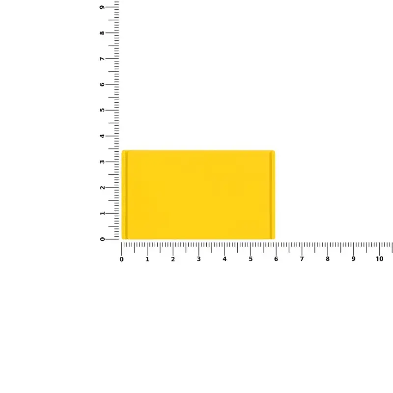 Лейбл из ПВХ Dzeta, M, желтый