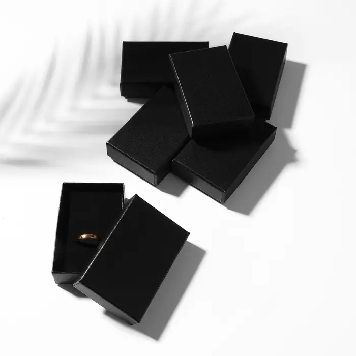Коробочка подарочная под набор «Минимал» , 5×8 см, цвет чёрный Коробочка подарочная под набор «Минимал» , 5×8 см, цвет чёрный
