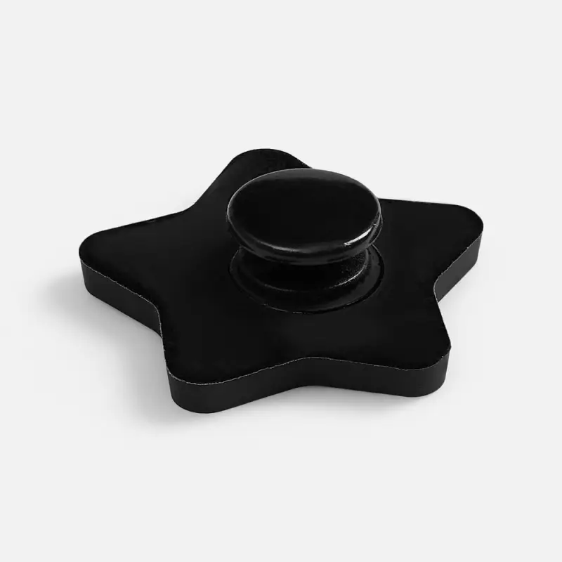 Джибитс из ПВХ &laquo;Звезда&raquo;, черный