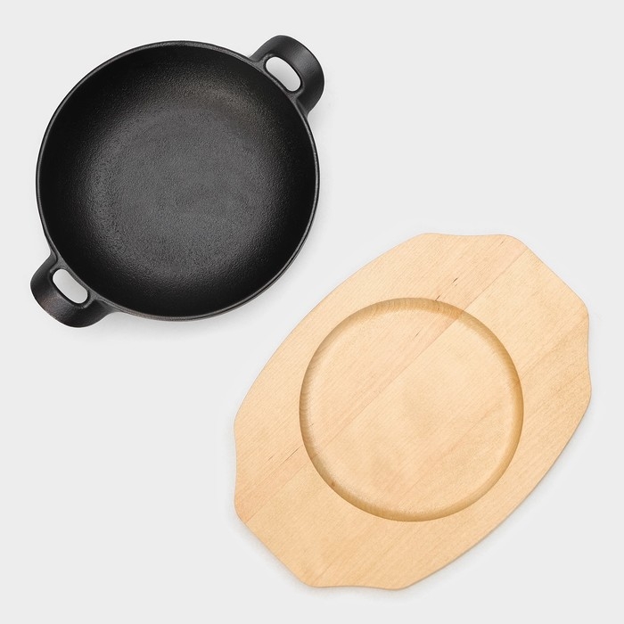 Сковорода чугунная Magma «Янсан», 21,5×16,5×4,4 см, индукция, цвет чёрный Сковорода чугунная Magma «Янсан», 21,5×16,5×4,4 см, индукция, цвет чёрный