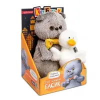 Мягкая игрушка "Кот Басик с Гусиком, "Мультсериал", 19 см Ksm19-006