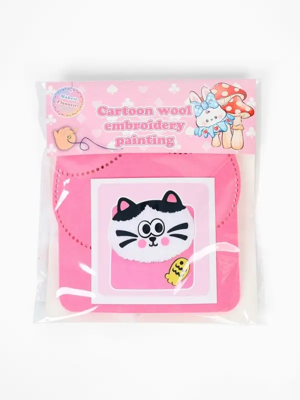 Вышивка по фетру &laquo;Котик&raquo;