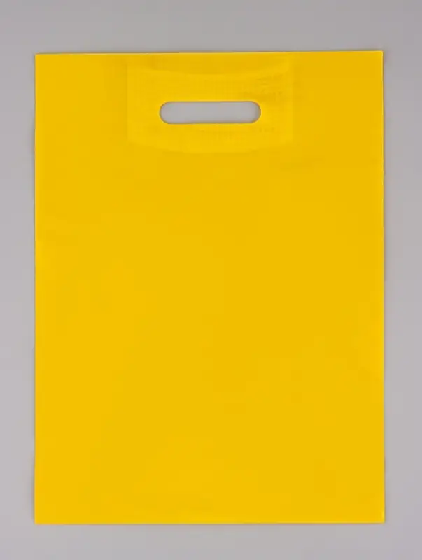 Пакет полиэтиленовый с вырубной ручкой, жёлтый 30&times;40 см, 70 мкм