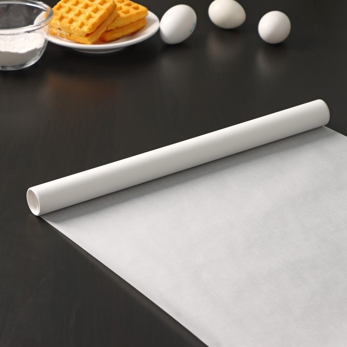 Пергамент силиконизированный Доляна, 38 см×10 м, белый Пергамент силиконизированный Доляна, 38 см×10 м, белый