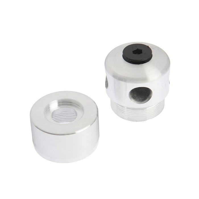 Катушка для триммера ТУНДРА, алюминиевый корпус, леска 2-2.4 мм, М10 х 1.25 левая, адаптеры Катушка для триммера ТУНДРА, алюминиевый корпус, леска 2-2.4 мм, М10 х 1.25 левая, адаптеры