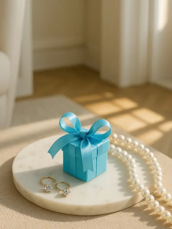 Коробочка подарочная складная «Презент» 6×6×6, голубой