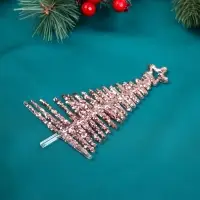 Ёлочная игрушка &laquo;Зимнее волшебство. Ёлочка сияние звезда&raquo;, 14&times;8 см, розовый