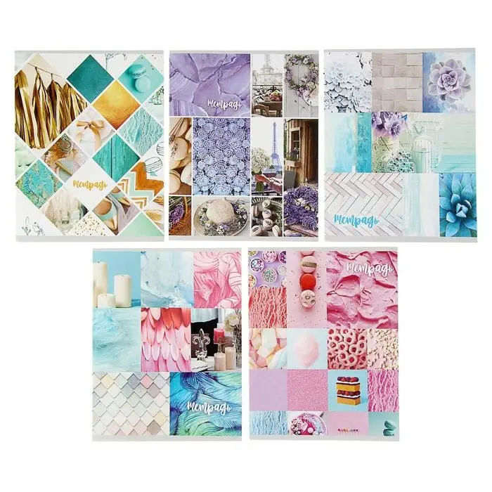 Тетрадь 36 листов в клетку Calligrata &laquo;Коллаж&raquo;, обложка мелованный картон, МИКС