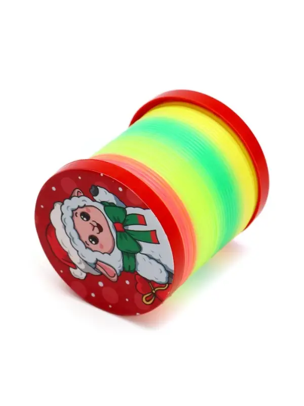 Funny toys Пружинка радуга "Веселая овечка", инфо, цвета МИКС, d.-5см