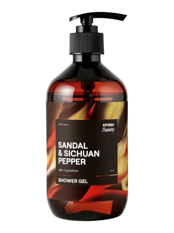 Гель для душа парфюмированный 4FRESH сандал и сычуаньский перец, 450 мл