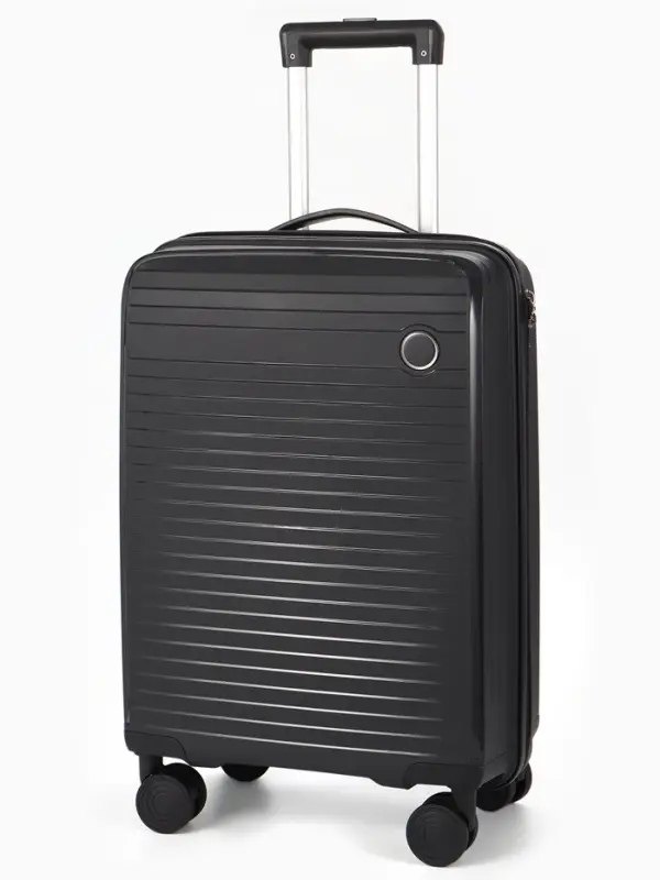 Чемодан на колесах 20", кодовый замок, 36&times;20&times;54 см, чёрный