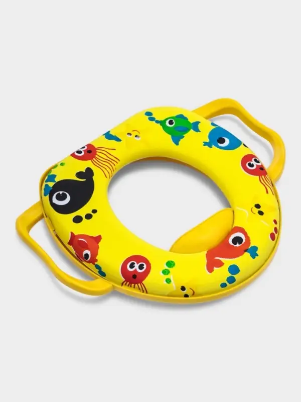 Сиденье для унитаза детское с ручками Доляна &laquo;Морские жители&raquo;, 30&times;36 см