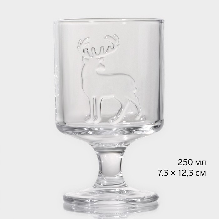 Бокал стеклянный «Рудольф», 250 мл, 7,5×12,3 см Бокал стеклянный «Рудольф», 250 мл, 7,5×12,3 см