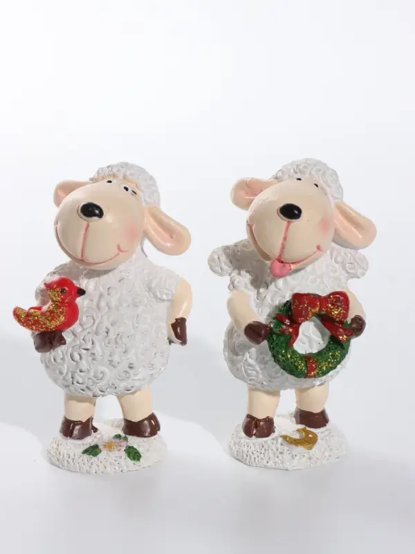 Фигурка полистоун &laquo;Овечка Бяша&raquo;, 4.5&times;4&times;8 см, МИКС