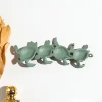 Крючки настенные &laquo;Четыре черепахи&raquo;, ключница декоративная, чугун, 21.5&times;7&times;2 см