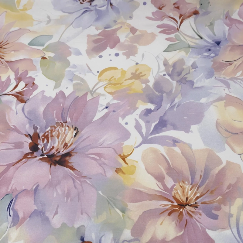 Постельное белье евро сатин (нав70х70)м251.21.04SТрис.7010-1+7010а-1Тициана