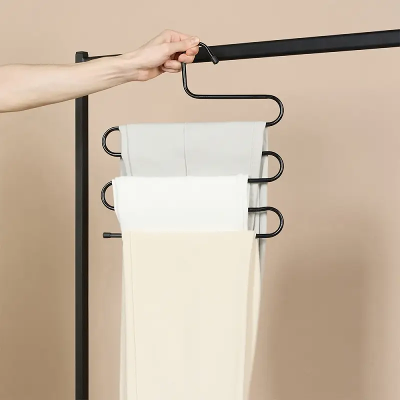 VETTA Вешалка для брюк 34,5x33,5x0,8 см, металл, чёрный