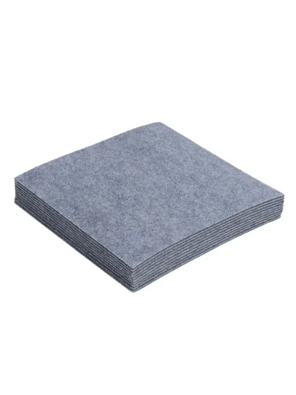 Ковролин самоклеящийся для пола и для стен, 300&times;300 мм, цвет светло - серый, 10 шт.