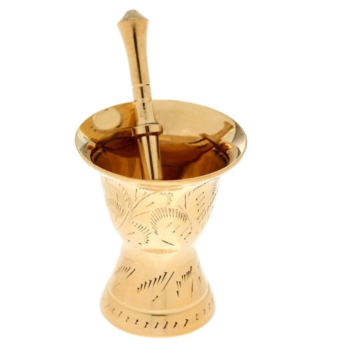 Ступка латунь  Ступка латунь "Блеск" 4,6х4,6х5,5 см